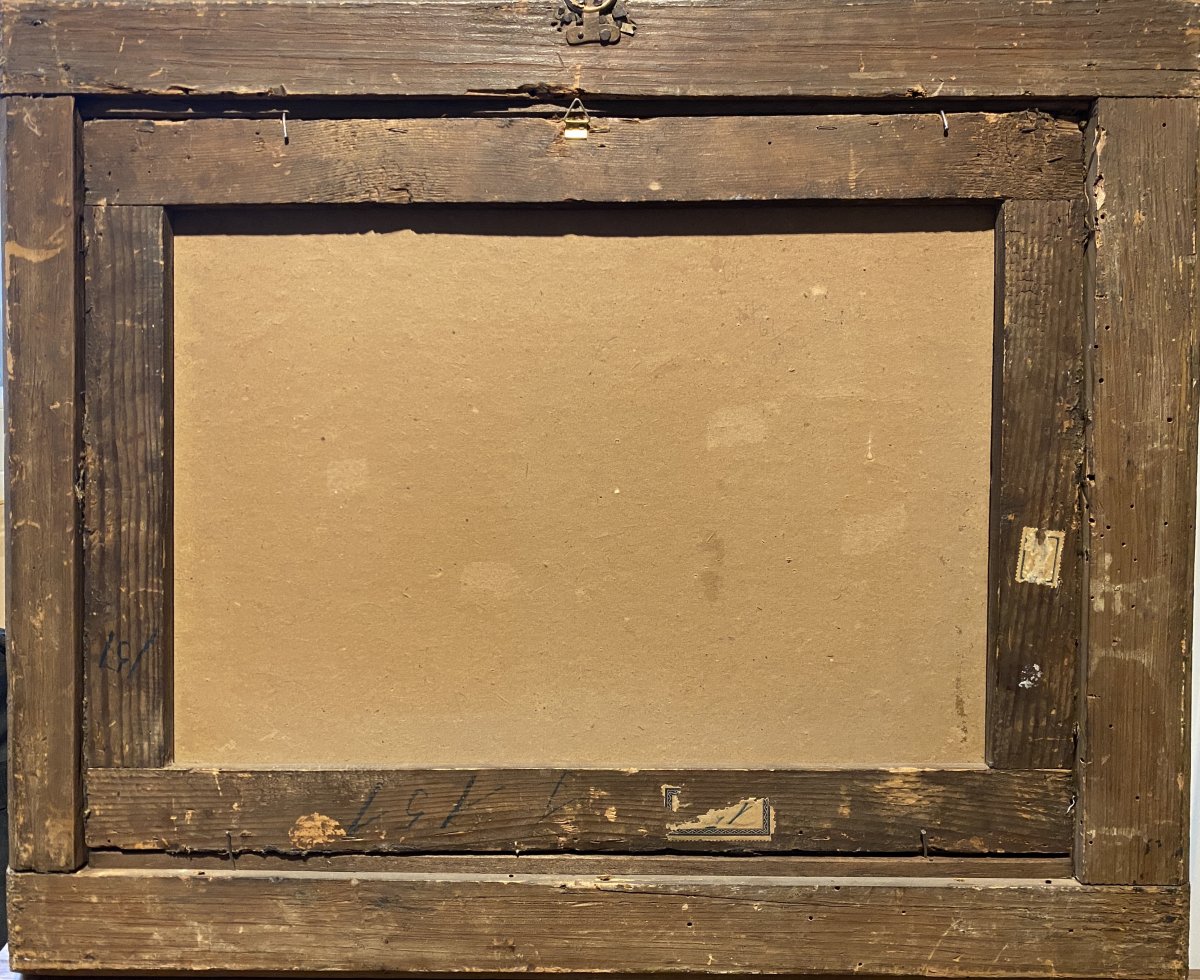 17th Century French School - Sketch - Oil On Canvas-photo-3