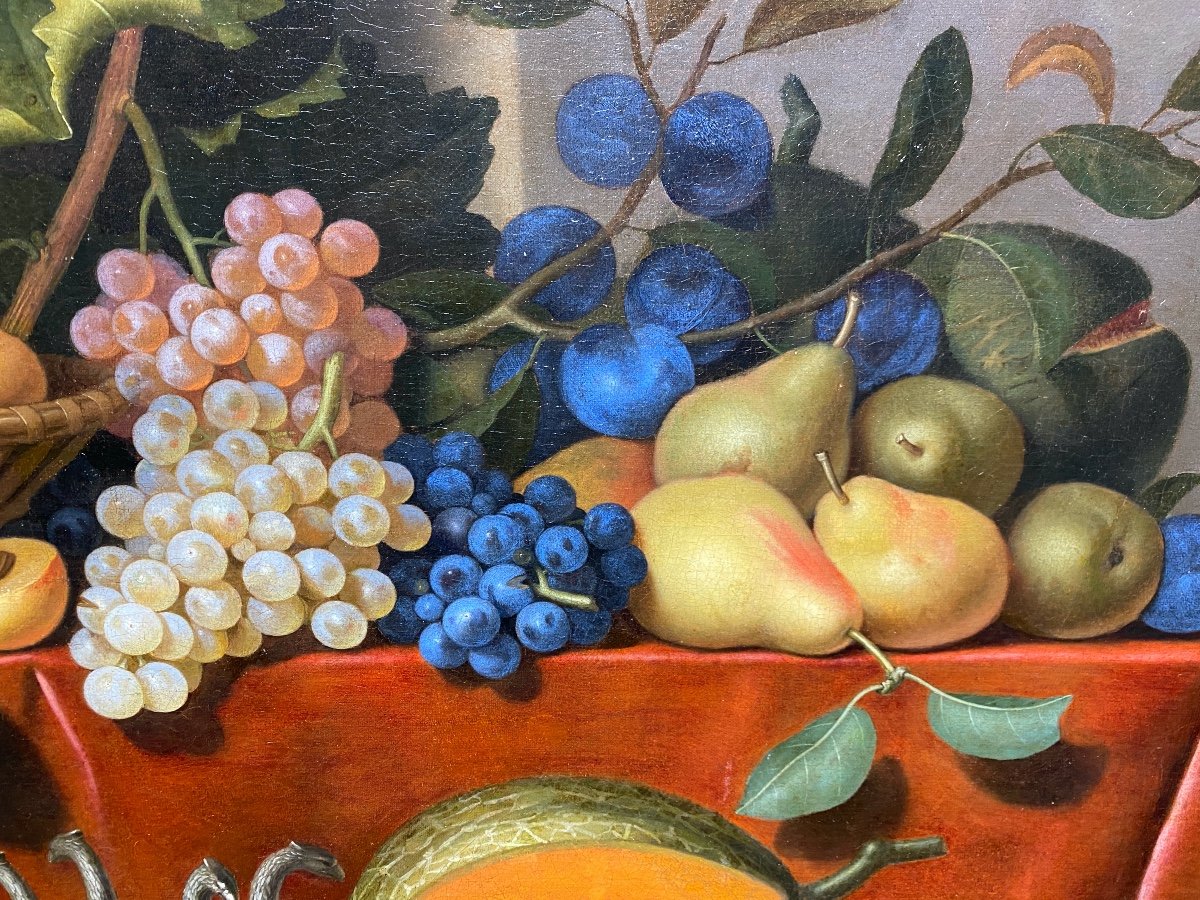 Paul Liégeois - Grande Nature Morte De Fruits - Vers 1650 -photo-3