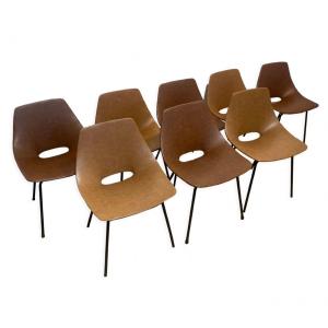 Amsterdam Tonneau Chairs Pierre Guariche Steiner 1950