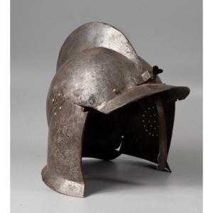 Medieval Helmet Bourguignotte Around 1600
