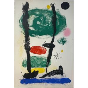 Joan Miró - Lithographie - The Watcher - 1964