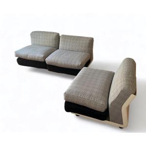 Three Amanta Chairs By Mario Bellini, 1970's
