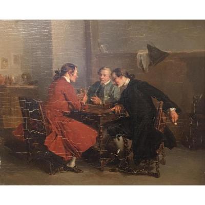 Ernest Meissonier (Entourage de) Les Fumeurs 