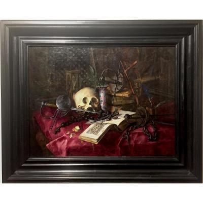 José Maria Bracho Y Murillo (séville 1827 - 1882 Malaga) Vanité 