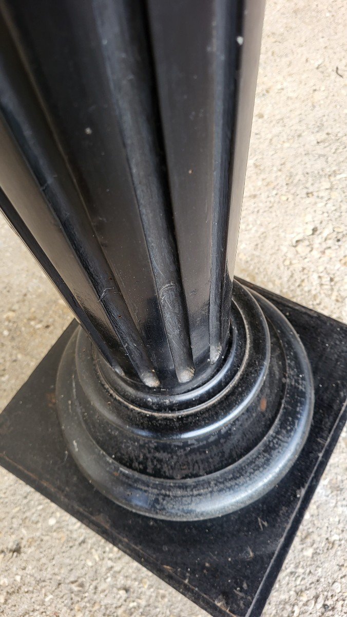 Colonne de présentation En Bois Noirci Napoléon III XIXème-photo-1