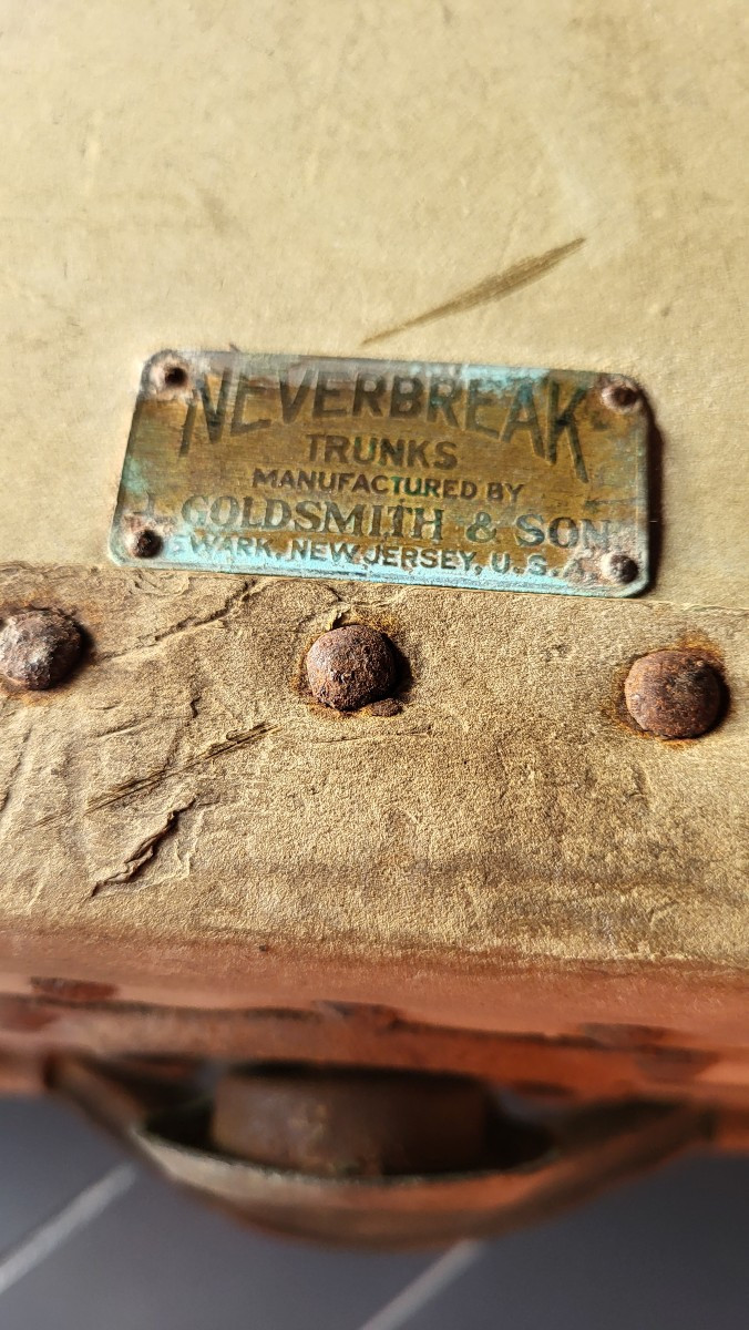 Military Suitcase Us  1914-1918 Neverbreak Goldmith & Son-photo-4