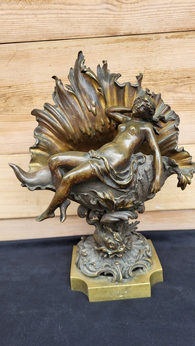 Statue en bronze de Venus sortant des eaux XIXÈME 