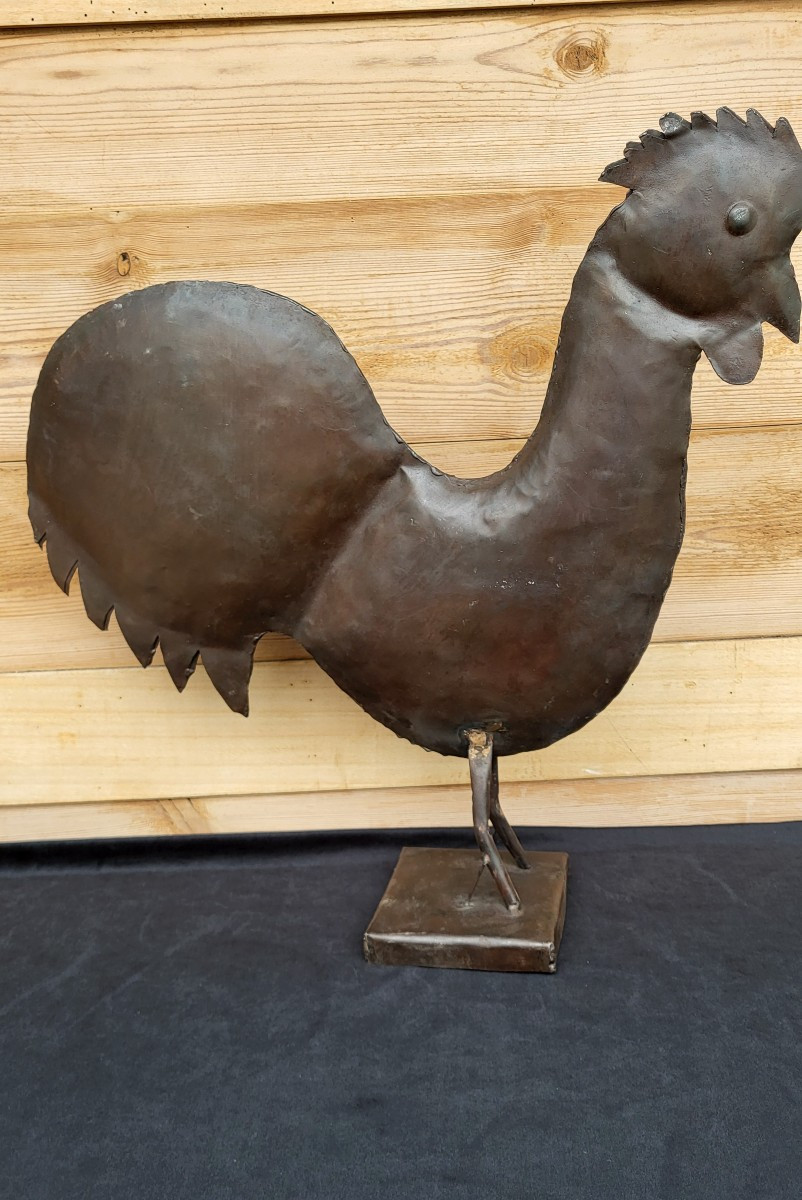 19th Century Sheet Metal Bell Tower Cockerel 