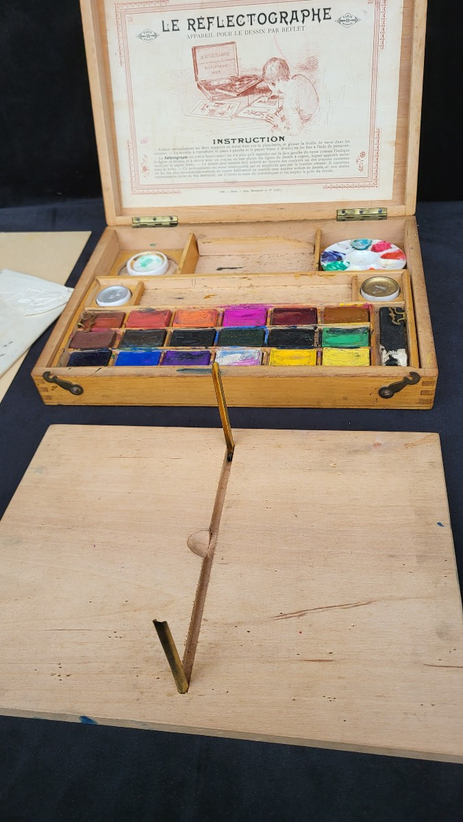 jeu ancien : Le Reflectographe  Bourgeois Ainé -Paris-photo-4