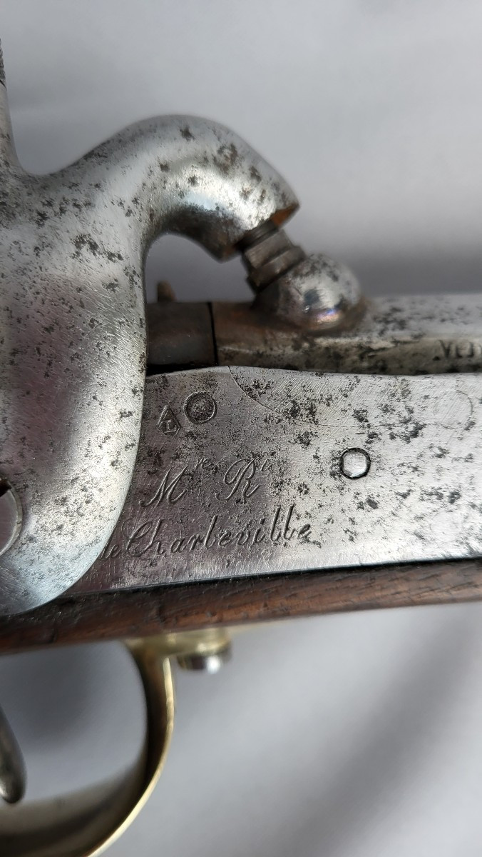 Pistolet ancien Manufacture Royale De Charleville modèle 1822 T BIS-photo-2