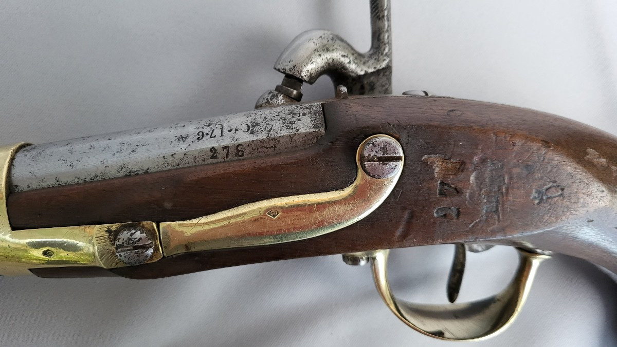Pistolet ancien Manufacture Royale De Charleville modèle 1822 T BIS-photo-4