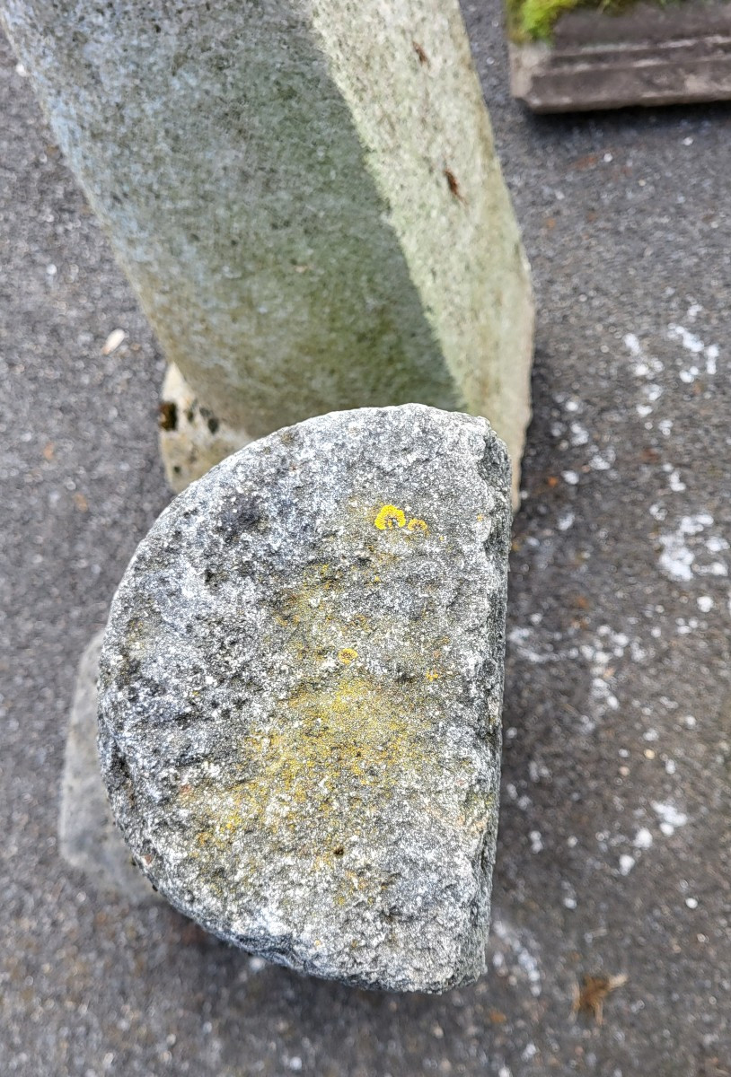2 Natural Stone Bollards: Protection For Gate Entrances-photo-1