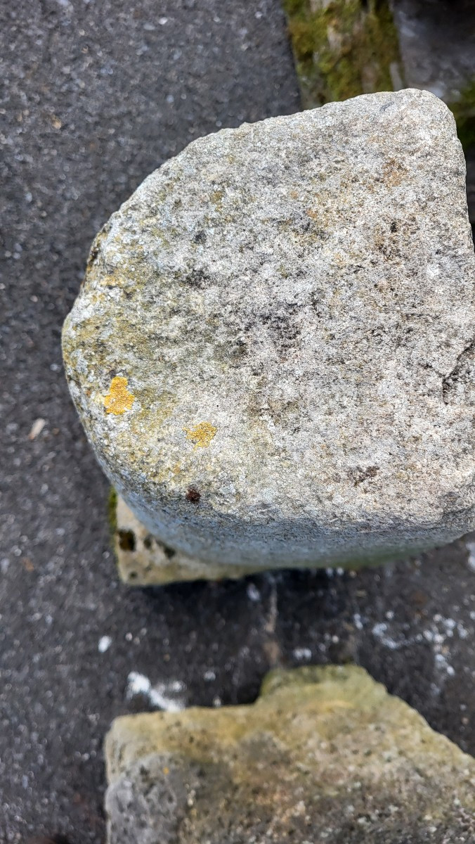 2 Natural Stone Bollards: Protection For Gate Entrances-photo-2
