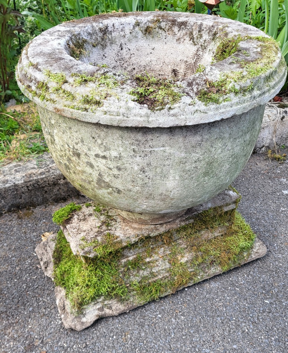 Planter With Shower Base, Natural Stone-photo-2