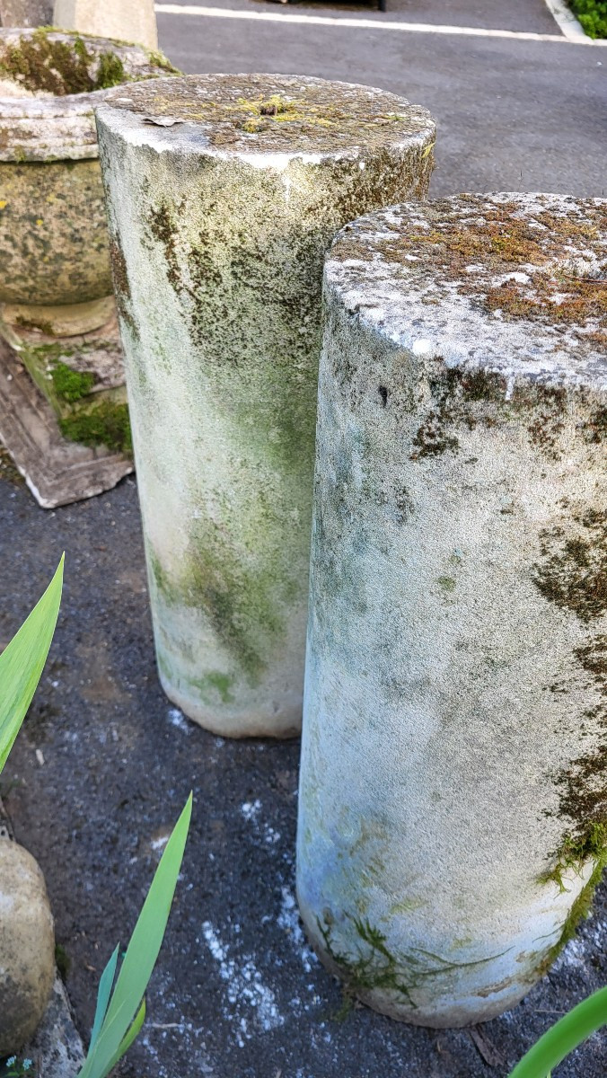 2 Natural Stone Columns H 72 Cm-photo-4