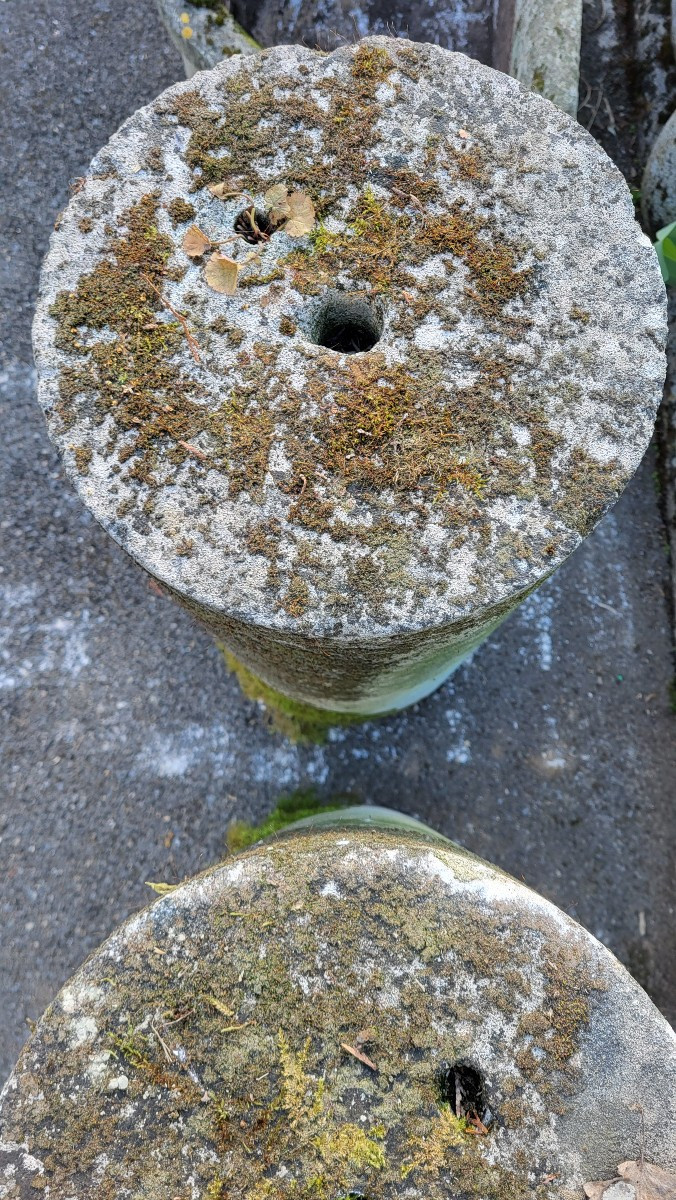 2 Natural Stone Columns H 72 Cm-photo-3