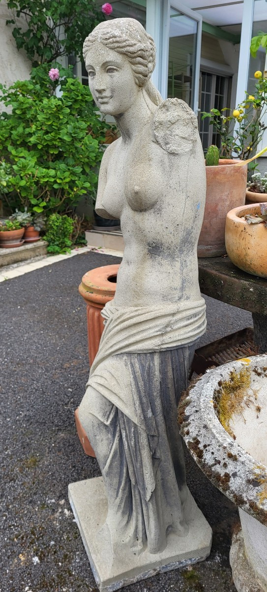 Venus De Milo Statue In Concrete 20th Century-photo-2