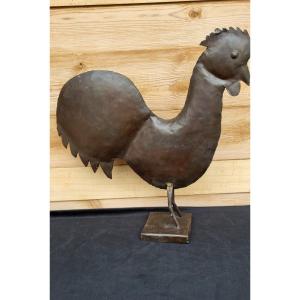 19th Century Sheet Metal Bell Tower Cockerel 