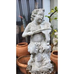 Faun With Violin Early 20th Century