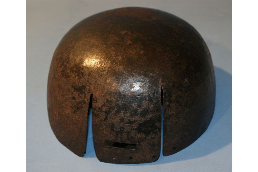 Peu courant: casque secret, calotte de fer pour doublure de chapeau en feutre, XVIIe-XVIIIe-photo-7