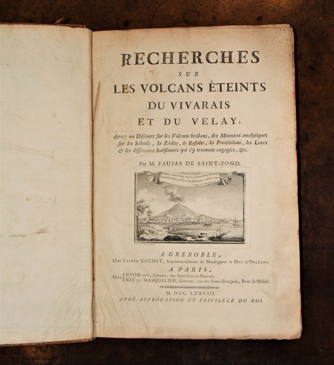Faujas de Saint-Fond, Recherches sur les Volcans éteints du Vivarais et du Velay, E.O., 1778-photo-1