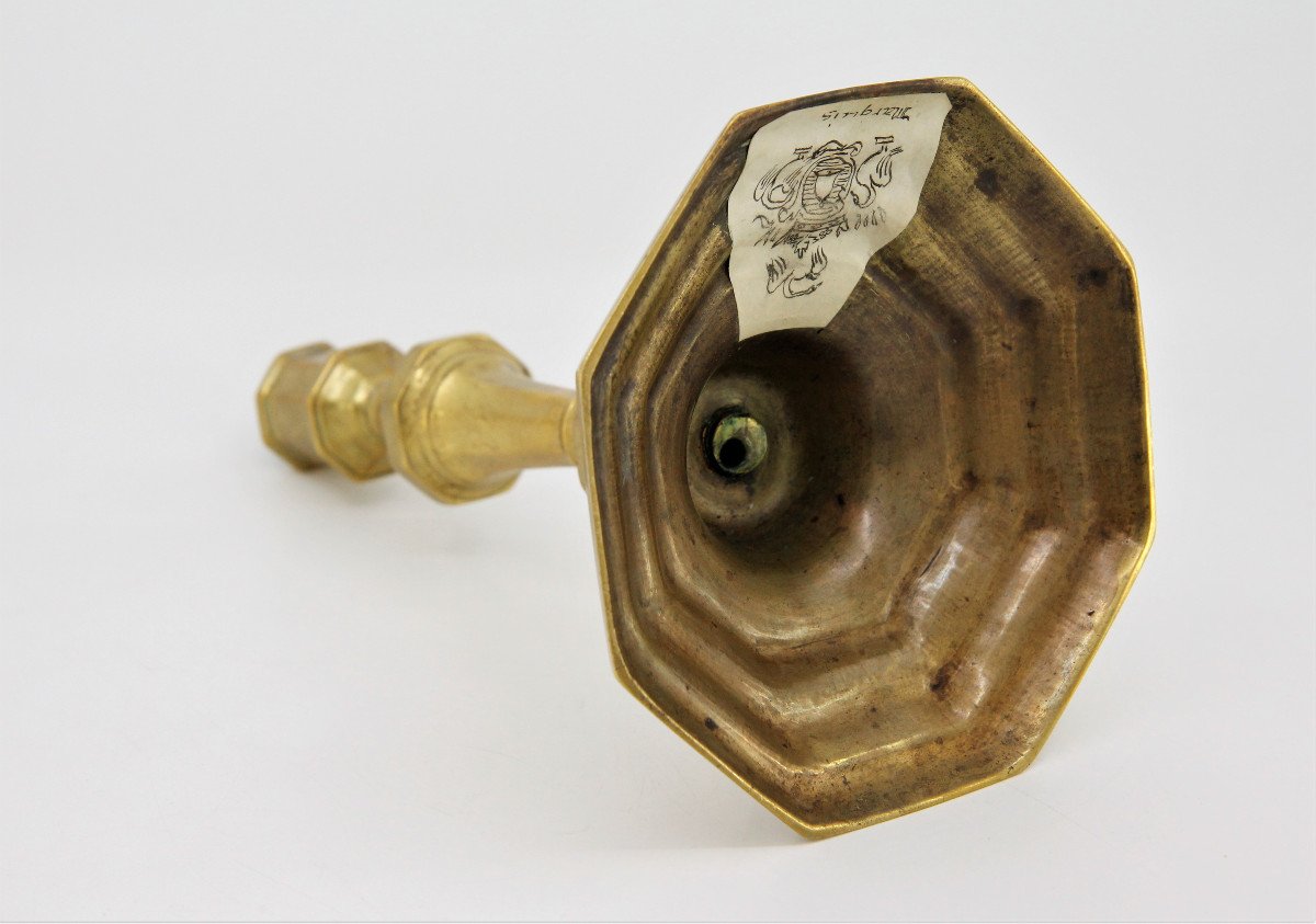 Candlestick From The Louis XV Period, With The Arms Of A Marquis-photo-5