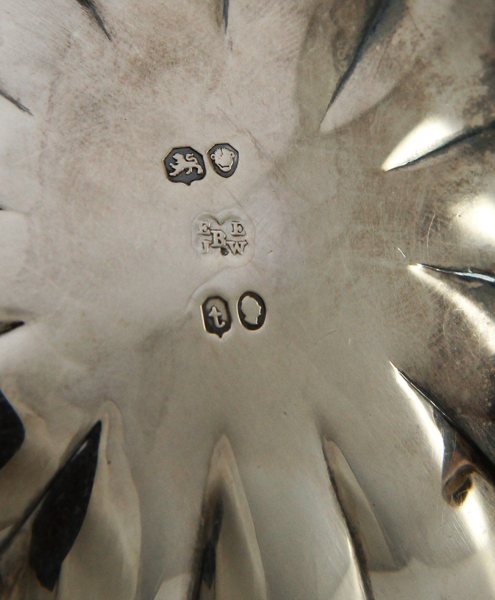 Pair Of Sterling Silver Salt Cellars, Edward Barnard & Sons, William IV Era, London 1834-photo-8