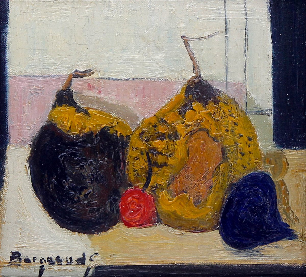 Georges Borgeaud (1913-1998), The Cherry, Oil On Canvas, 1979-photo-2