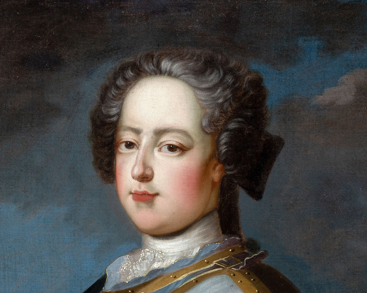 Louis XV jeune, en cuirasse - d'après le portrait officiel du roi par Jean-Baptiste van Loo-photo-3