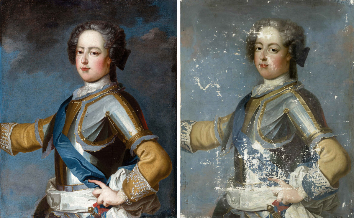 Louis XV Young, In Armor - After The Official Portrait Of The King By Jean-baptiste Van Loo-photo-6