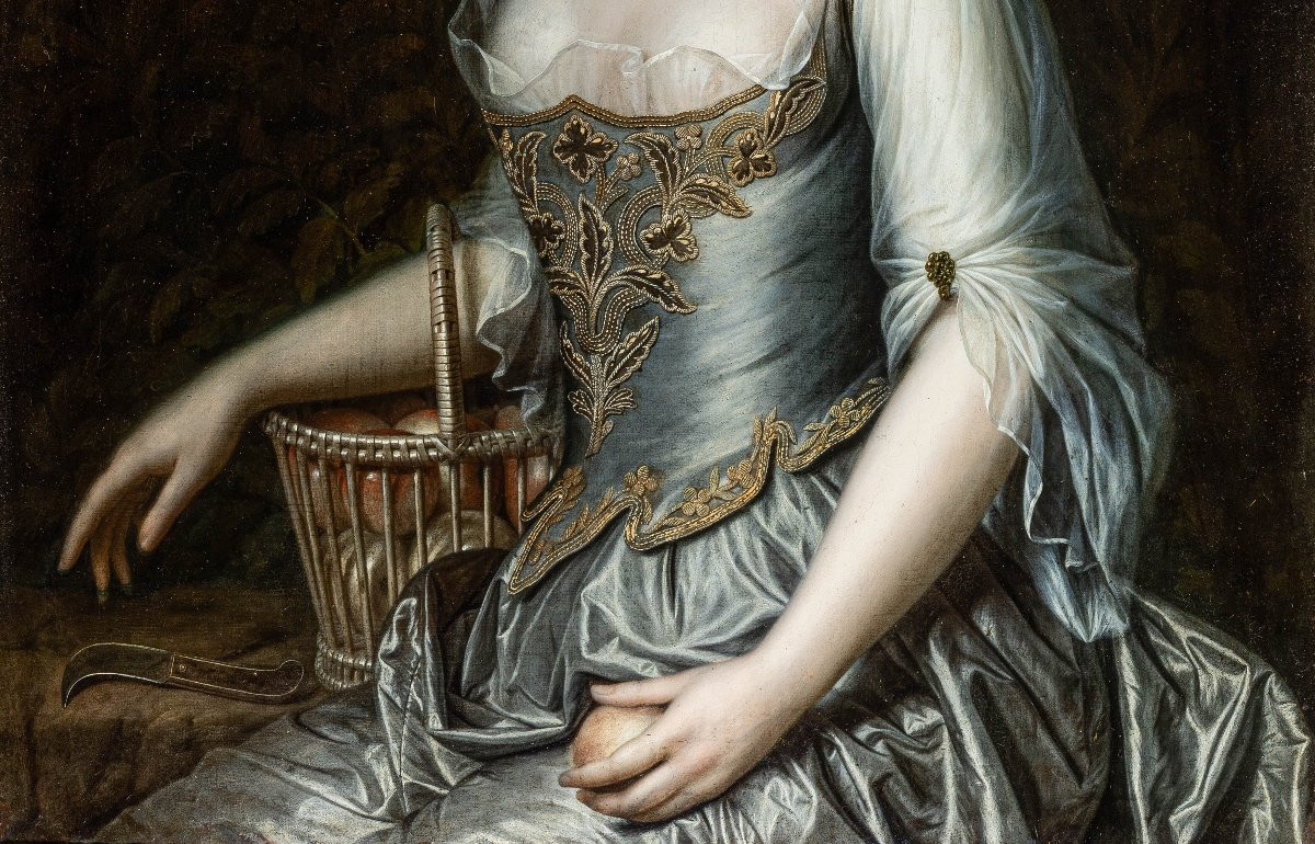 Jean-jaques And Louise Aunant - Portraits From The Louis XV Period, Ca 1765 - Follower Of F.-h. Drouais-photo-6