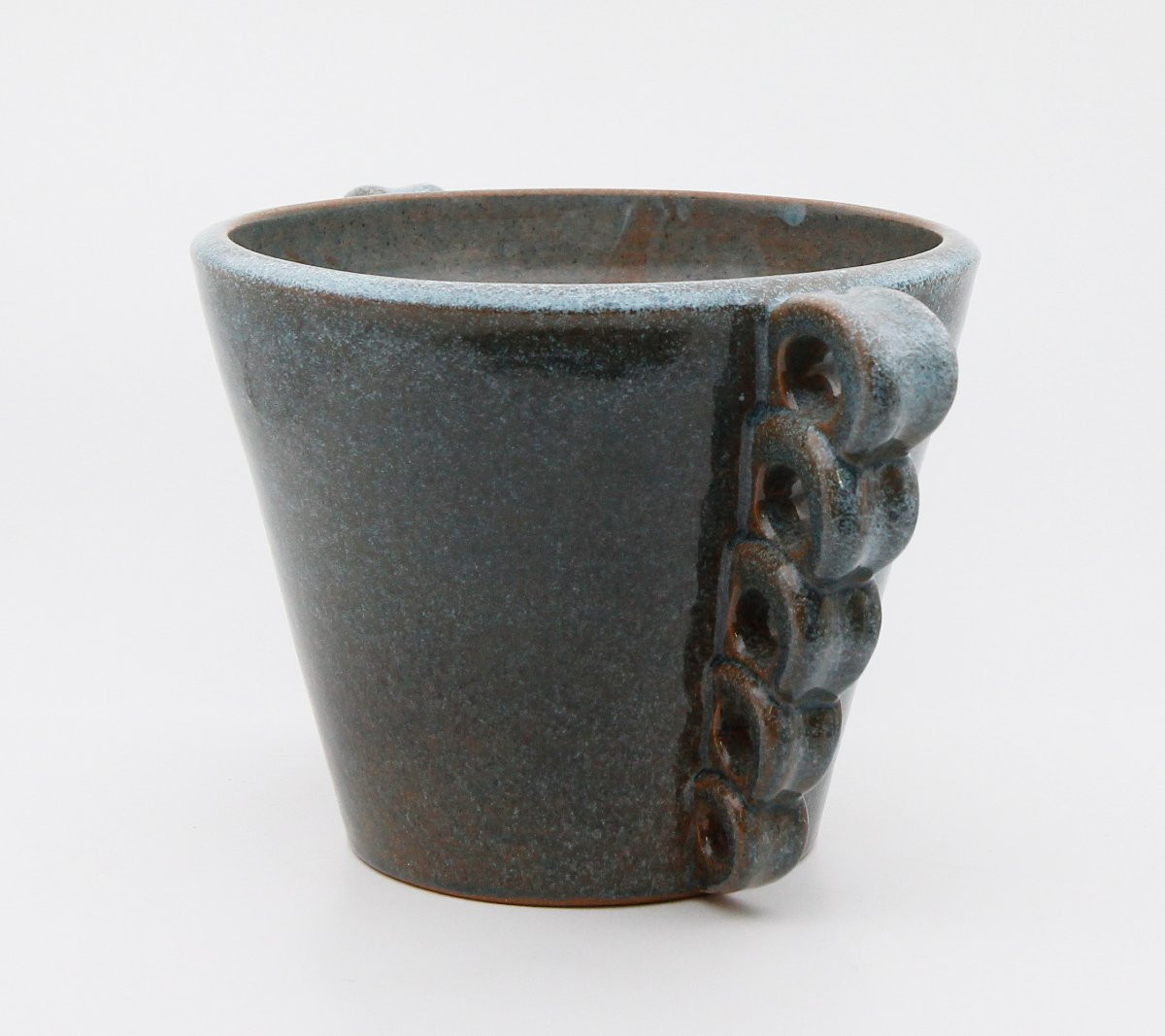 MENELIKA - Hélène Amoudruz et Charles Imbert - Vase en faïence émaillée, Genève vers 1940-photo-3