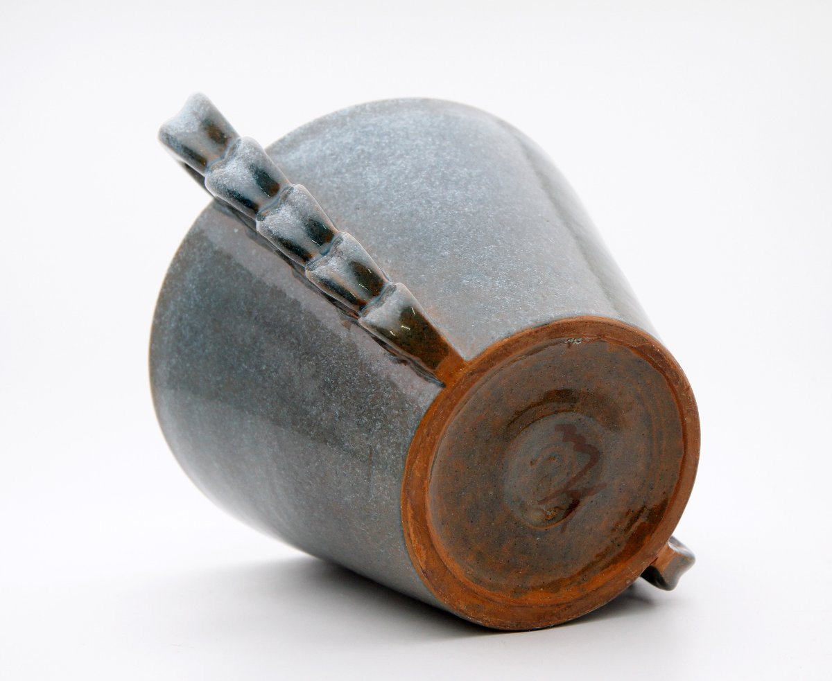 MENELIKA - Hélène Amoudruz et Charles Imbert - Vase en faïence émaillée, Genève vers 1940-photo-6