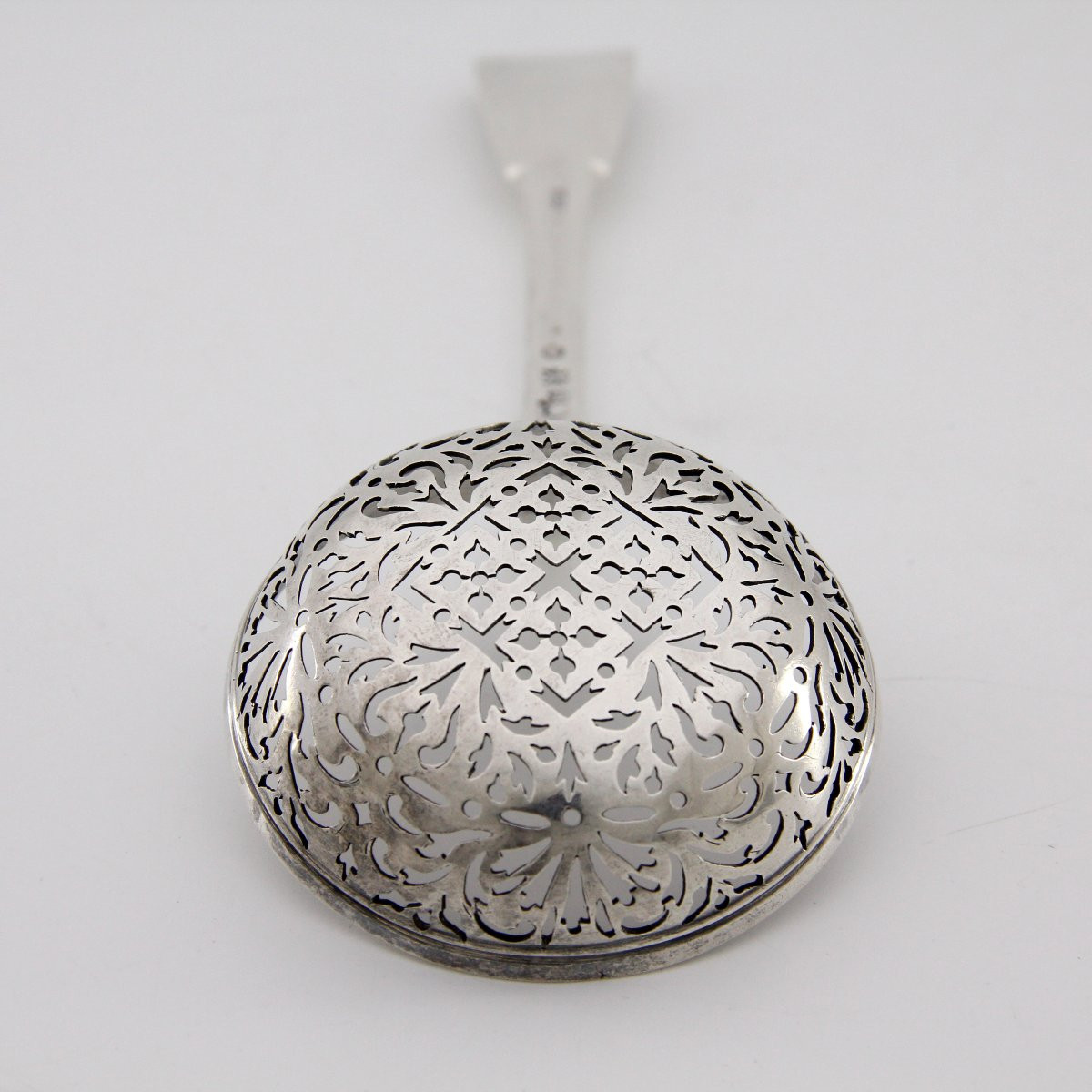 Rare grande cuiller à sucre en argent, époque Louis XV - orfèvre Jean BAUCAIRE, Metz 1747-1748-photo-3