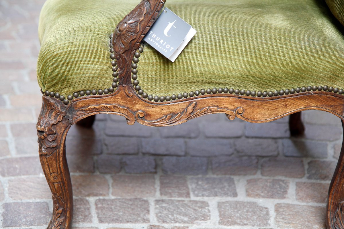 Louis XV Period Armchair, Attributed To L. Cresson - Paris, Circa 1740-photo-5