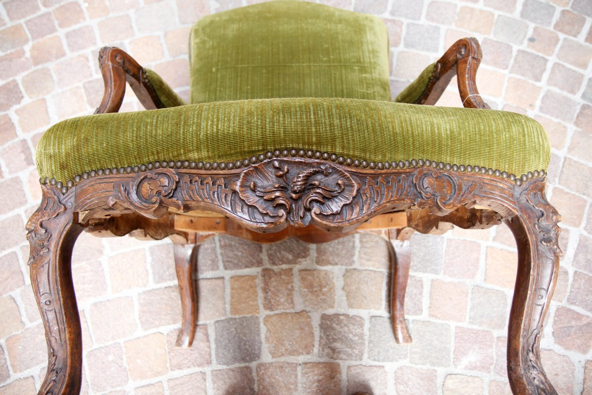 Louis XV Period Armchair, Attributed To L. Cresson - Paris, Circa 1740-photo-6
