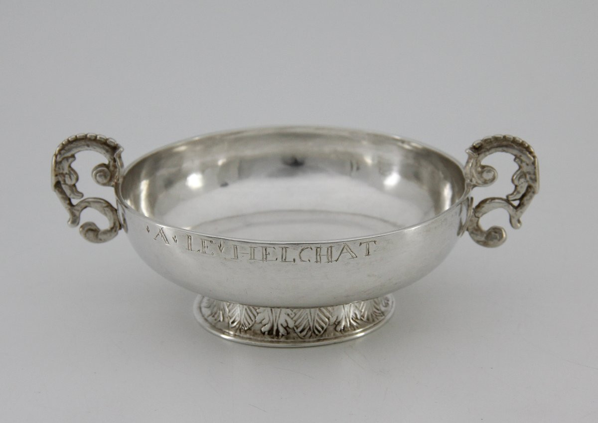 Wedding Cup With The Patronymic Name Le Helchat - Goldsmith Claude Cornen, Morlaix Between 1726 And 1733-photo-2