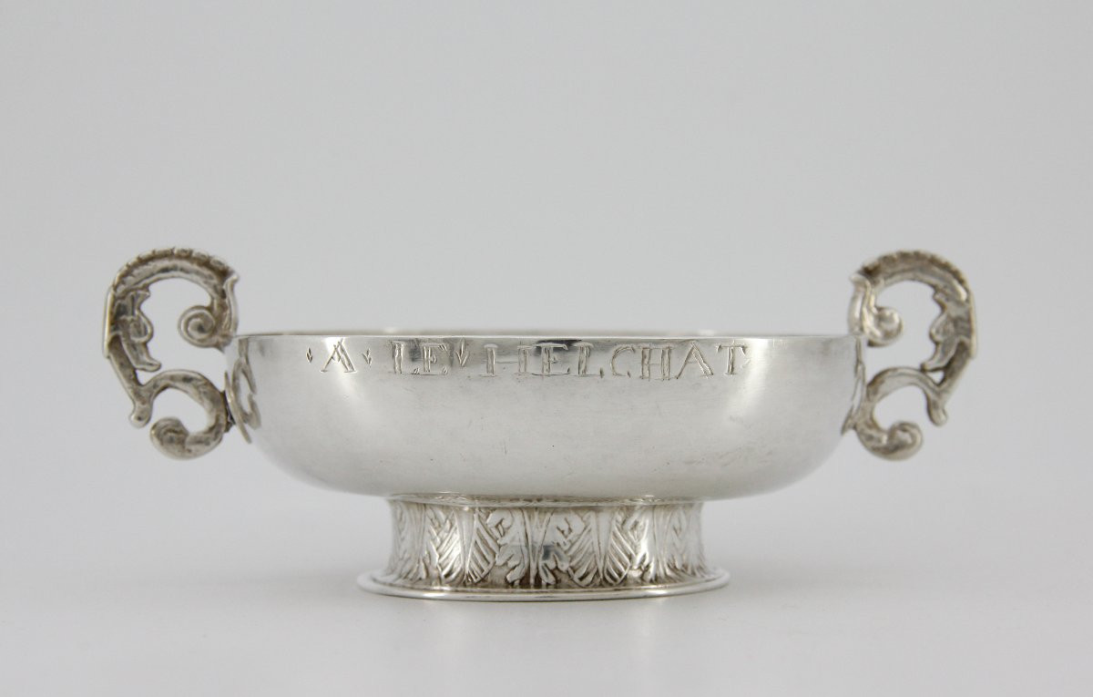 Wedding Cup With The Patronymic Name Le Helchat - Goldsmith Claude Cornen, Morlaix Between 1726 And 1733-photo-3