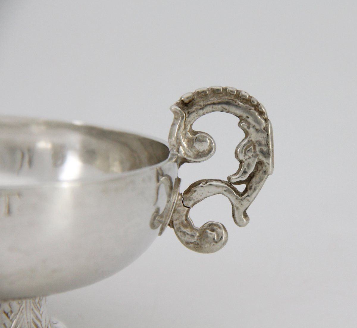 Wedding Cup With The Patronymic Name Le Helchat - Goldsmith Claude Cornen, Morlaix Between 1726 And 1733-photo-4