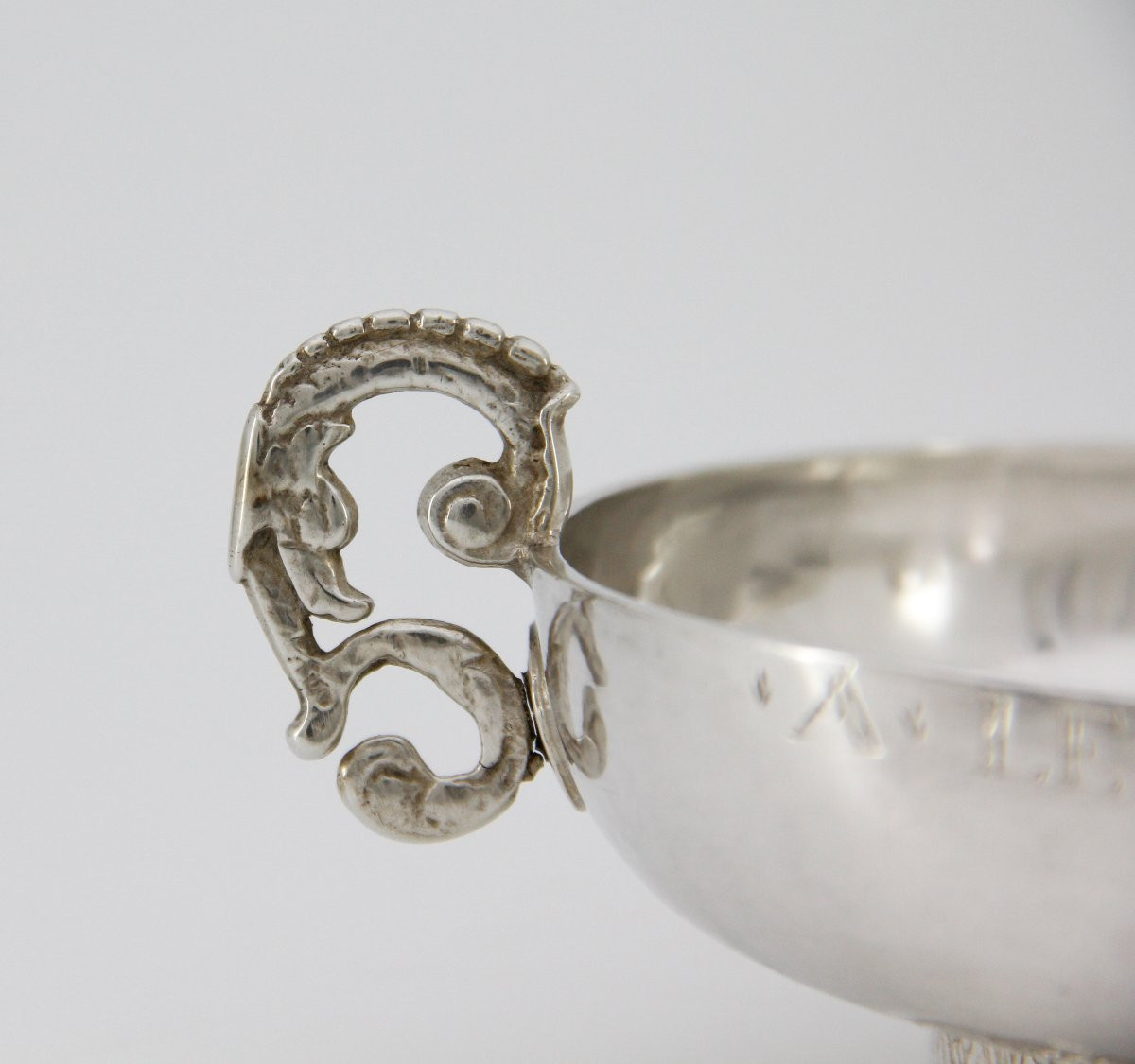 Wedding Cup With The Patronymic Name Le Helchat - Goldsmith Claude Cornen, Morlaix Between 1726 And 1733-photo-5