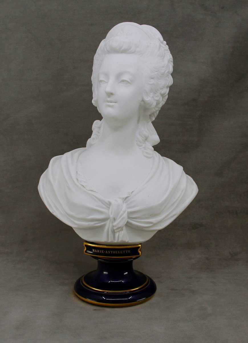 Marie-antoinette, Queen Of France — Sèvres Biscuit After Brachard, Modeled In July 1877-photo-3