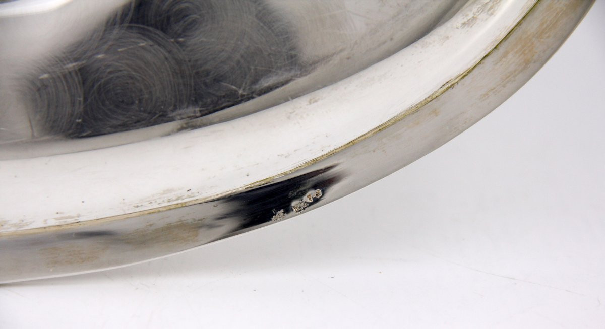 Empire Style Sauce Boat With Eagle's Head Handle — Solid Silver — Italy, Circa 1950-photo-7