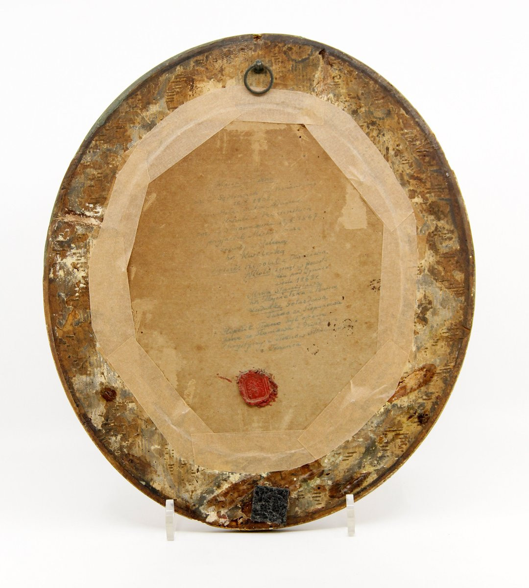 Poland — Pencil Portrait Of Wincenty Turno By Walerya Zakrzewska — Original Frame — 1850-photo-1