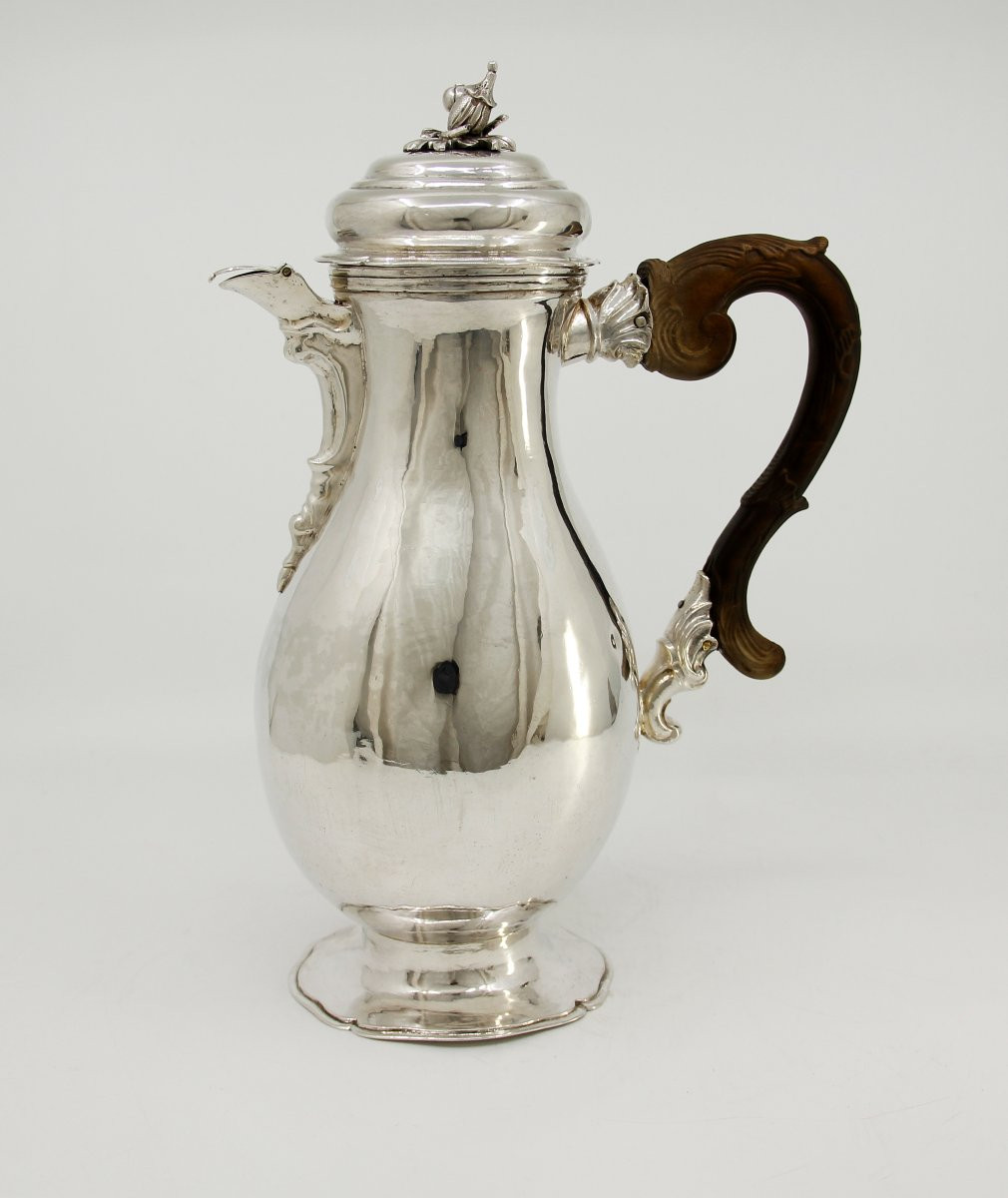 Grande verseuse en argent massif — Johann Georg Kloss, maître en 1738 — Augsbourg, 1759-1761-photo-3