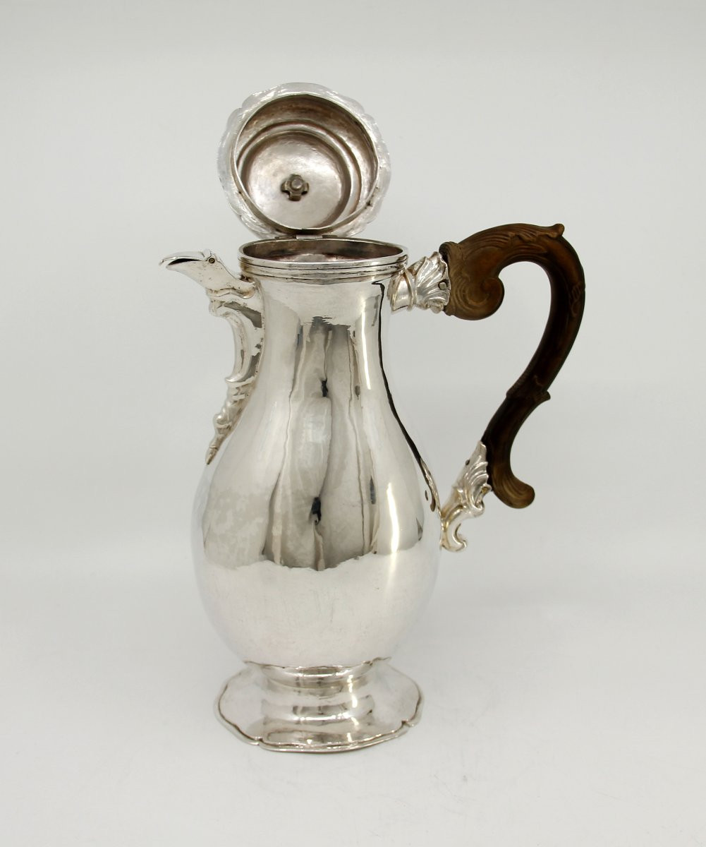 Grande verseuse en argent massif — Johann Georg Kloss, maître en 1738 — Augsbourg, 1759-1761-photo-3