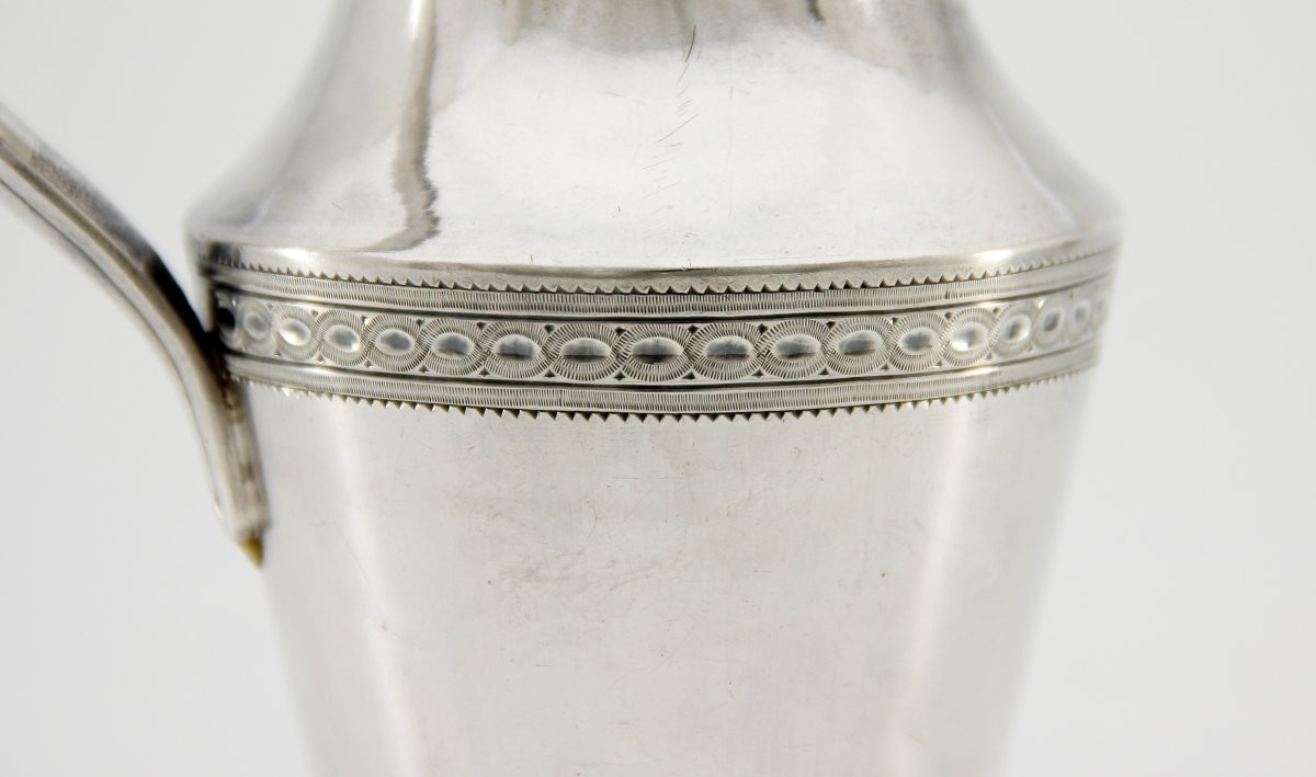 Creamer In Solid Silver - Goldsmith Wilhelm Brenner, Lausanne Circa 1790-photo-3