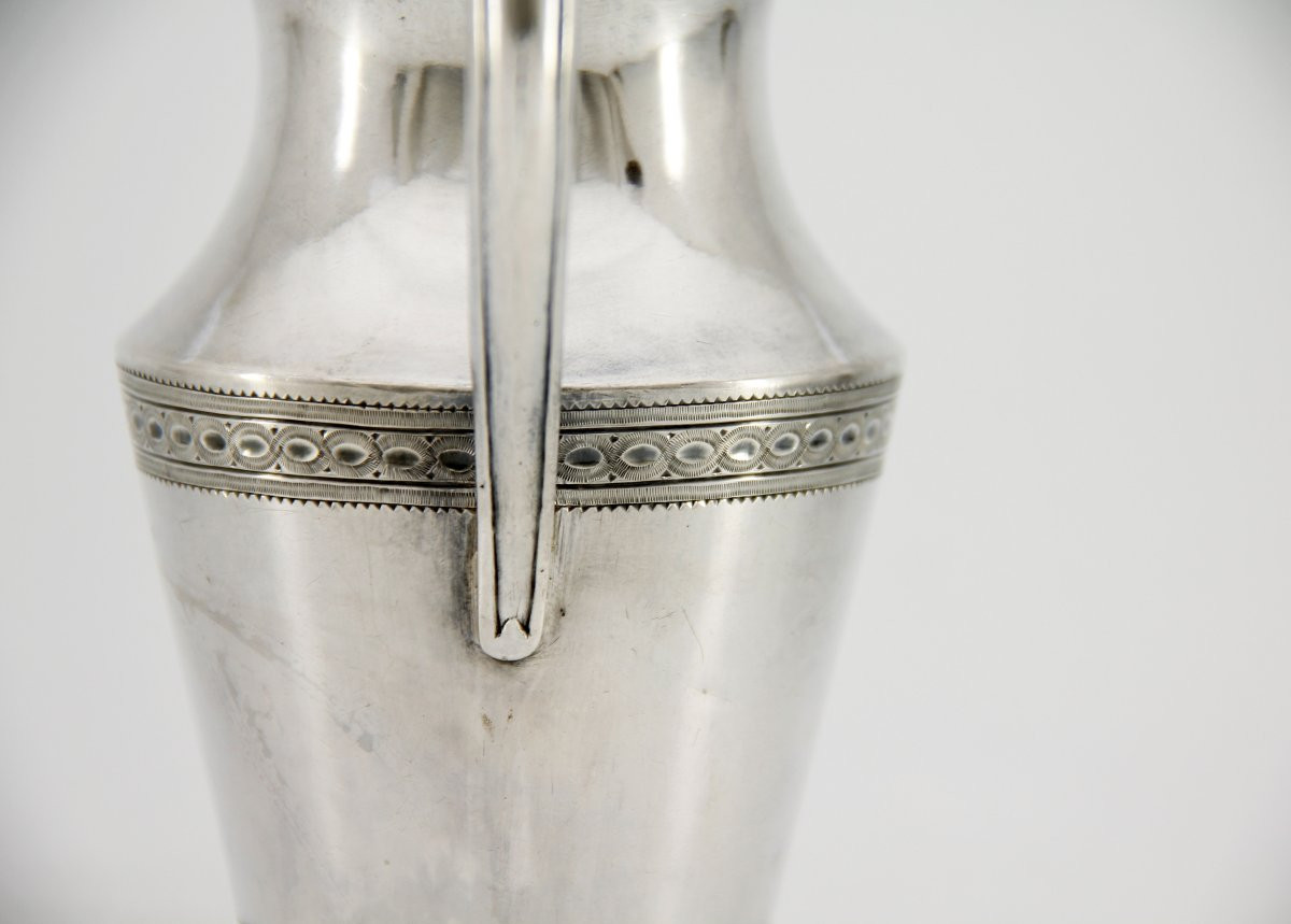Creamer In Solid Silver - Goldsmith Wilhelm Brenner, Lausanne Circa 1790-photo-3