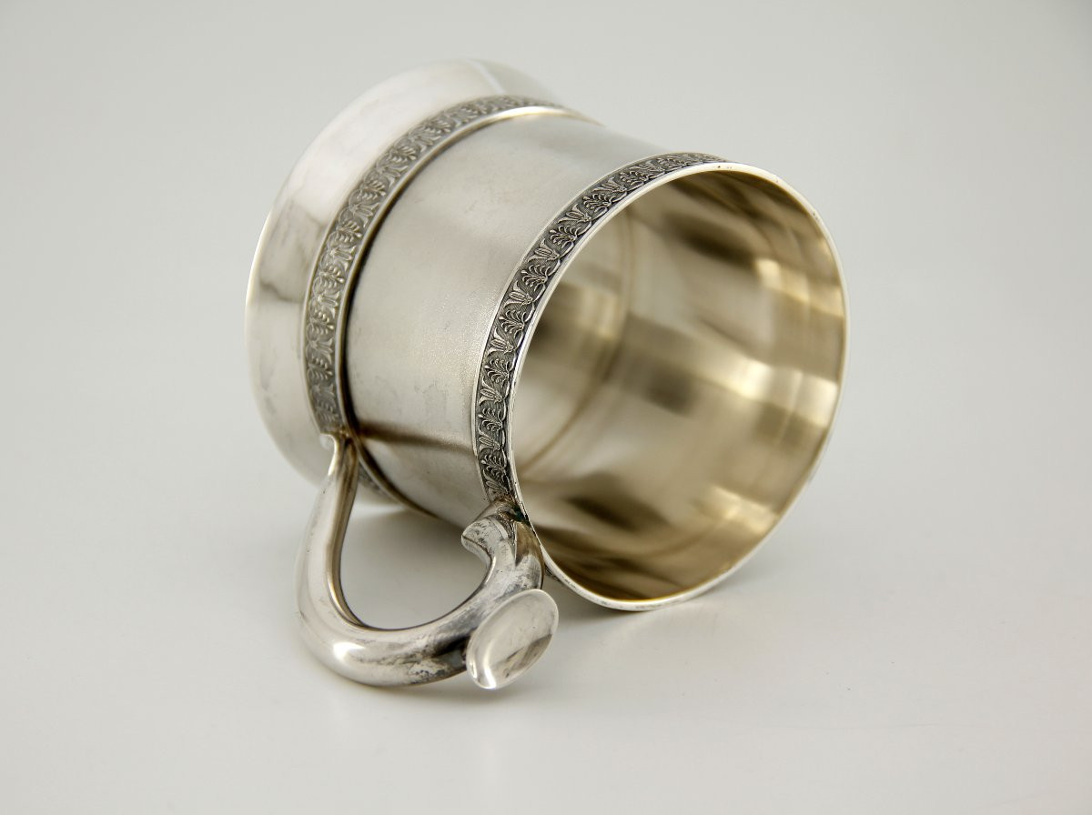 Porte-verre en argent n°1 — Frères Grachev, fournisseurs de la Cour — St-Pétersbourg, vers 1900-photo-4