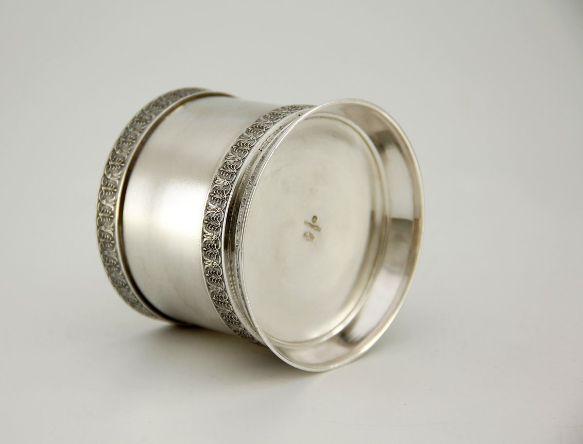 Porte-verre en argent n°1 — Frères Grachev, fournisseurs de la Cour — St-Pétersbourg, vers 1900-photo-1