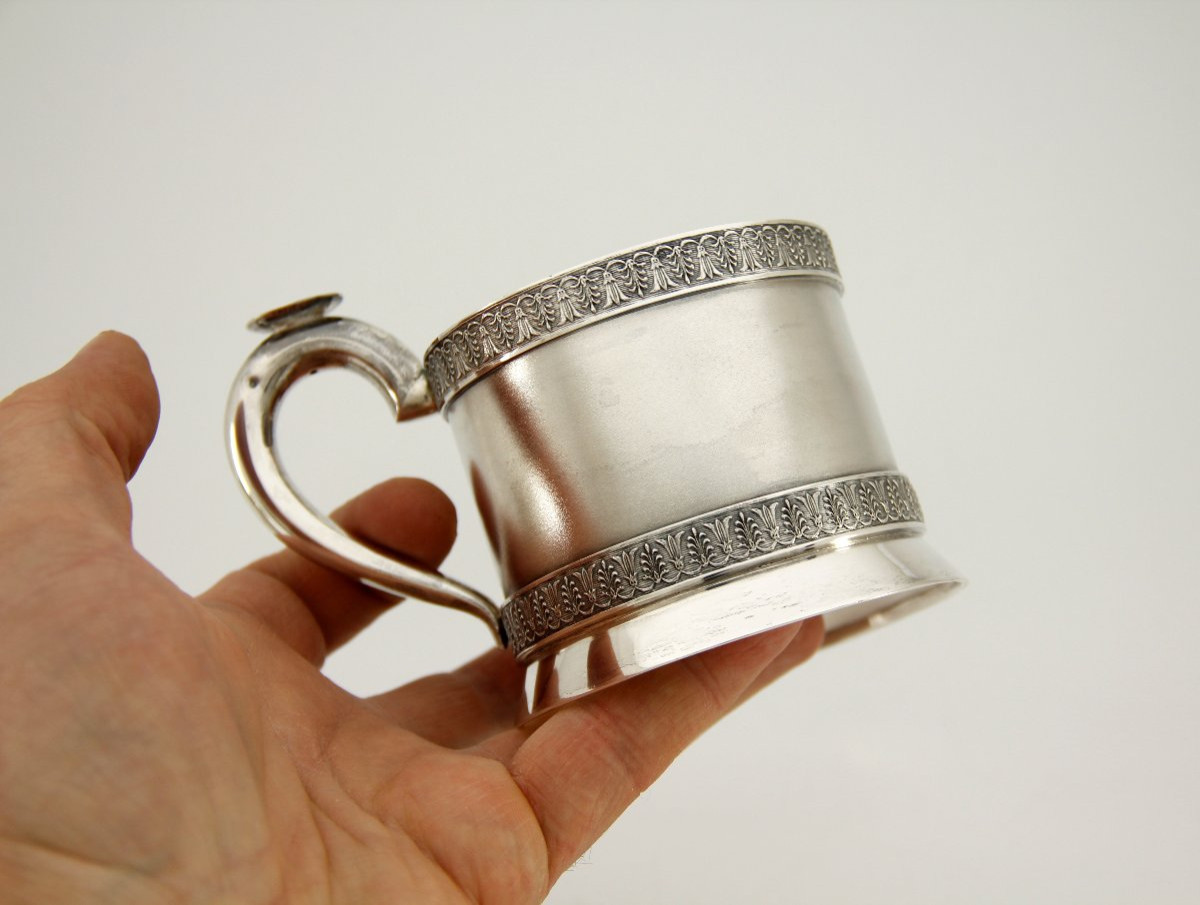 Porte-verre en argent n°1 — Frères Grachev, fournisseurs de la Cour — St-Pétersbourg, vers 1900-photo-3